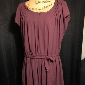 Burgundy Lauren Conrad dress